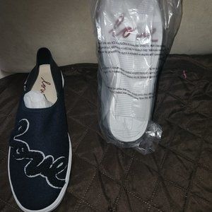 New! Cute Leather Love shoes